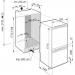Встраиваемый холодильник Liebherr ICNe 5133, белый, 249 л, нижняя морозильная камера, разморозка - No Frost, дисплей, 55.9 см x 177 см x 54.6 см