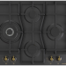 Газовая варочная панель Gorenje GW6D42CLB, чёрная, 4 конфорки, газ-контроль, поворотные переключатели, электроподжиг