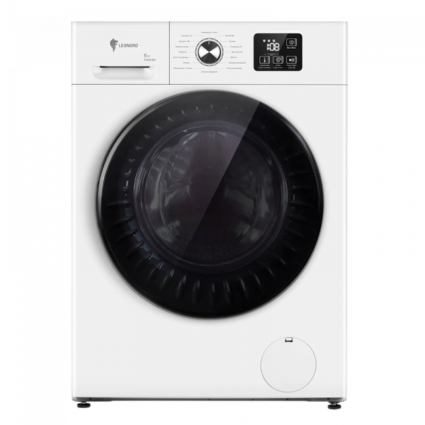 Стиральная машина LEONORD LWM-101610 (109590), белая, 6 кг, 1200 об/мин, 16 программ