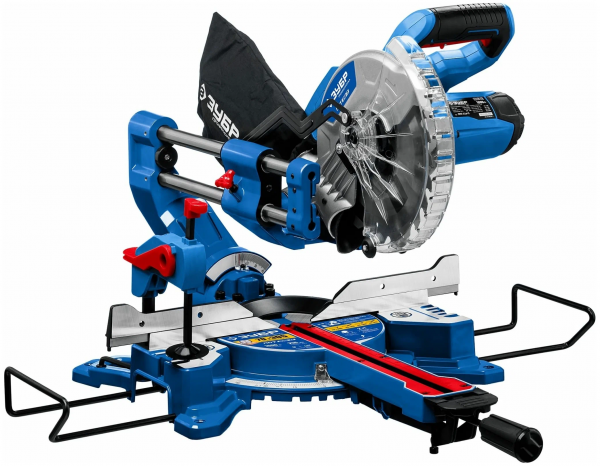 Пила торцовочная с протяжкой ЗУБР Профессионал ППТ-216-П, d 216 х 30 мм, 1800 Вт