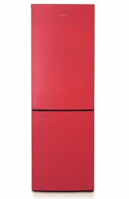 Холодильник Бирюса H6149 красный, 325 л, внешнее покрытие-металл, размораживание - ручное, 60 см х 207 см х 62.5 см
