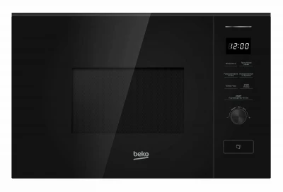 Встраиваемая микроволновая печь СВЧ Beko BMGB 20212 B, 20л, 800Вт, черный