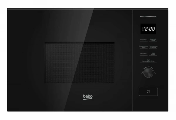 Встраиваемая микроволновая печь СВЧ Beko BMGB 20212 B, 20л, 800Вт, черный