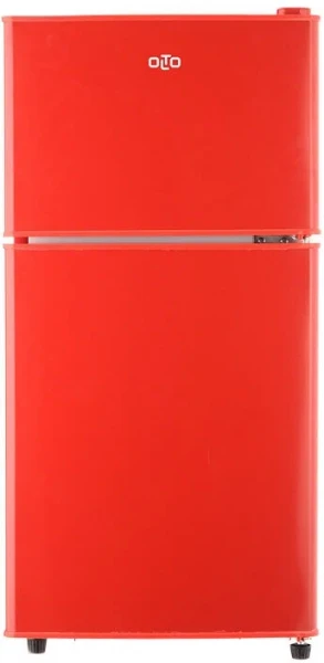 Холодильник Olto RF-120T красный, 118 л, внешнее покрытие-металл, пластик, размораживание - ручное, 42.5 см х 87 см х 45 см