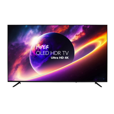 Телевизор HIPER QL65UD700AD, QLED, 4K Ultra HD, черный