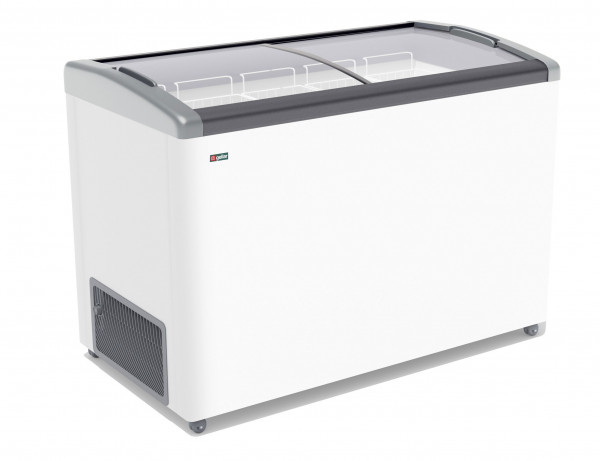 Морозильный ларь Gellar FG 475 E серый, стекло