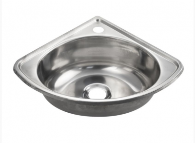 Врезная кухонная мойка угловая Fabia 303004 0.4/140, 30х30см, нержавеющая сталь