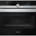 Духовой шкаф Siemens CM633GBS1, серебристый, серия iQ700, с СВЧ, 45 л, 6 режимов