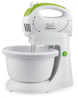 Миксер Sakura SA-6319CGR (белый/зеленый)