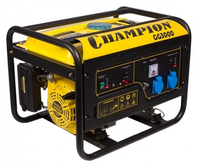 Бензиновый генератор CHAMPION GG3000, (2500 Вт)