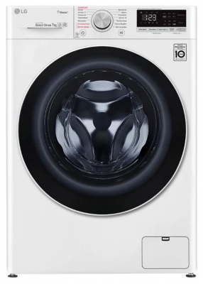 Стиральная машина LG F2V5HS0W, 7 кг, белая, 1200 об/мин, инверторная, с паром