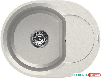 Кухонная мойка Elleci Easy Round 600 Bianco Titano 68