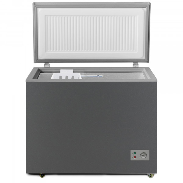 Морозильный ларь БИРЮСА W155KX графит, глухая крышка, объем 145 л, механическое управление