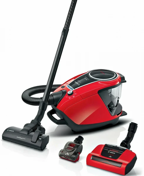 Пылесос Bosch BGS7PET, напольный, безмешковый, сухая уборка, от сети, 800 Вт, красный