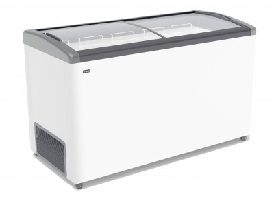 Морозильный ларь Gellar FG 500 E серый (ларь, стекло)