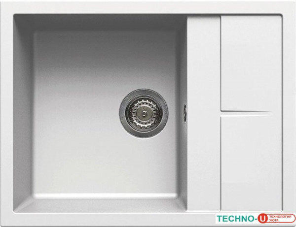 Кухонная мойка Elleci Unico 125 Bianco Titano 68