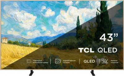 Телевизор TCL 43A400 Pro QLED SMART TV Google