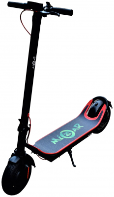 Электросамокат Mizar Glock, до 150 кг, черный/красный