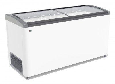 Морозильный ларь Gellar FG 600 E серый (ларь, стекло)