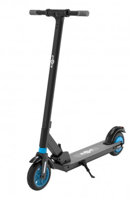 Электросамокат Mizar Ivory 2.0, до 120 кг, черный/голубой