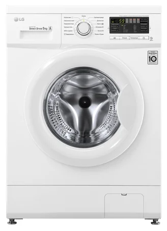 Стиральная машина LG FH0B8LD6, белая, 5 кг, 1000 об/мин, система прямого привода