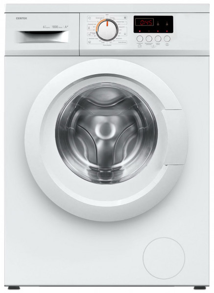 Стиральная машина CENTEK CT-1910 белая, 6 кг, 1000 об/мин, 23 режима