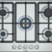 Газовая варочная панель Bosch PGQ7B5B90,конфорок - 5 шт, решетки - чугун, панель - нержавеющая сталь, электроподжиг, газ-контроль, серебристый