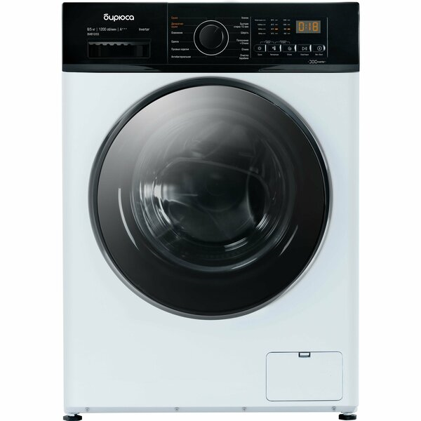 Стиральная машина с сушкой Бирюса WMD-SM812/03 белая, 8/5 кг, 1200 об/мин, 12 программ,  инверторная 