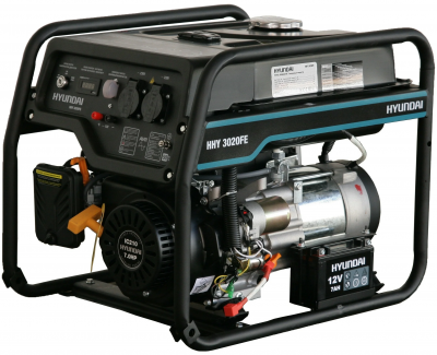Бензиновый генератор Hyundai HHY 3020FE, (3100 Вт)