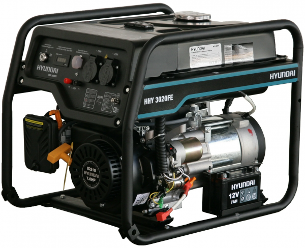 Бензиновый генератор Hyundai HHY 3020FE, (3100 Вт)