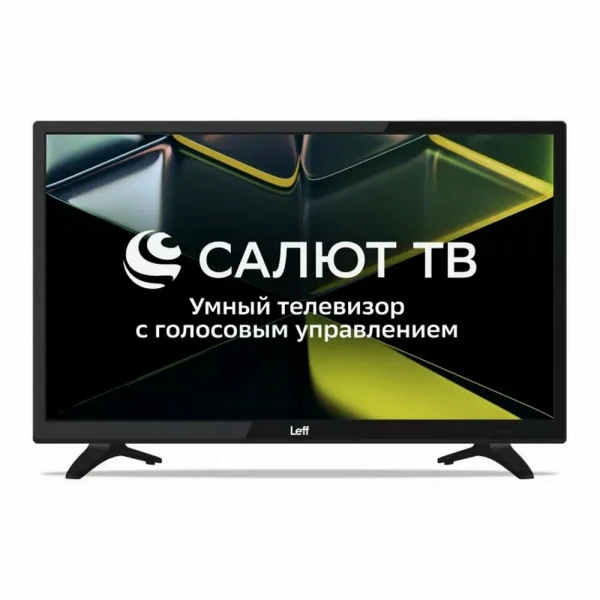 24" Телевизор LEFF 24F690T, FULL HD, черный, SMART TV, Салют ТВ, 60 Гц, LED