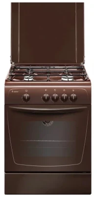 Плита газовая GEFEST ПГ 1200-С7 К39, коричневая, стальные решётки, металлическая крышка, полный газ-контроль