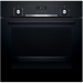 Духовой шкаф Bosch HIJ517YB0R, черный, Serie 6, AquaClean, 10 программ, утапливаемые переключатели, 8 режимов, телескопические направляющие