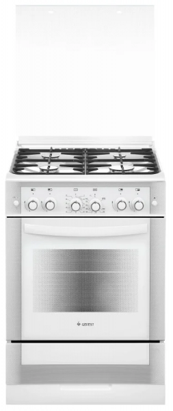 Кухонная плита GEFEST 6300-02 0040, эмалированная, электроподжиг, 4 конфорки, 52 л, гриль, традиционная очистка 
