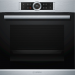 Духовой шкаф Bosch HBG6750S1 Serie 8, нержавеющая сталь, пиролитическая очистка, 71 л, 13 режимов, телескопические направляющие