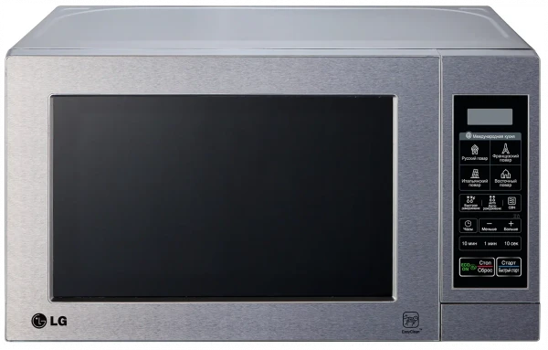 Микроволновая печь LG MS-2044V, серебристая, 20л, электронное управление, 32 режима 