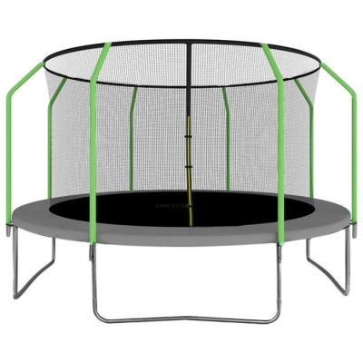 Каркасный батут Onlitop 168" 5392842 427х427 см серый/салатовый