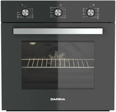 Духовой шкаф Darina 1V5 BDE112 707 B, чёрный, 9 режимов, 65 л, утапливаемые переключатели, электрический 