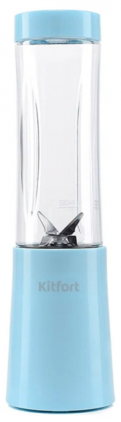Стационарный блендер Kitfort Shake & Take [KT-1311-2] (голубой)