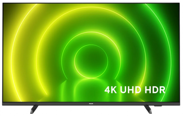 55" Телевизор Philips 55PUS7406/60 LED, HDR (2021), черный