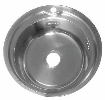 Врезная кухонная мойка Fabia 051 0.8/180, 51х51см, нержавеющая сталь