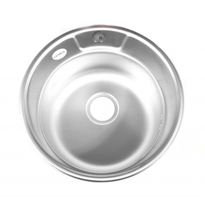 Врезная кухонная мойка Fabia 62276D 0.8/180, 49х49см, нержавеющая сталь