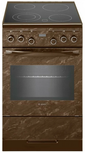 Кухонная плита GEFEST 5560-03 0054, выдвижной ящик, 55 л, электрическая, 4 конфорки, А
