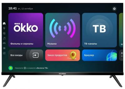 Телевизор 32" Hyundai H-LED32FS5006 (HD 1366x768, Smart TV) черный