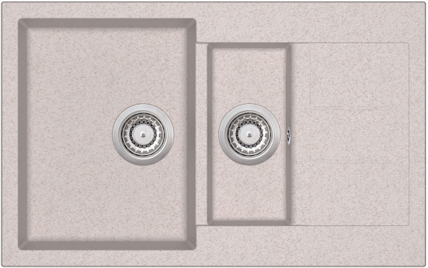 Кухонная мойка Aquasanita Tesa SQT151AW (beige 110)