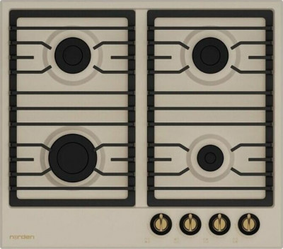 Встраиваемая варочная панель газовая Norden Antique 64G BG RUSTIC FFD бежевый