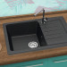 Кухонная мойка Berge 7602 (черый)