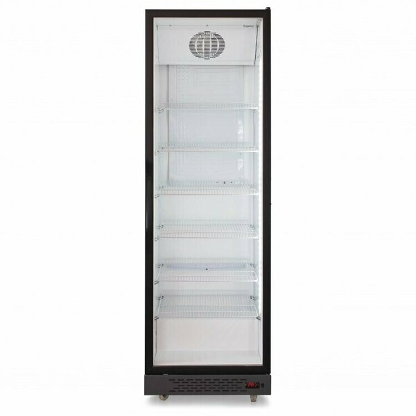 Шкаф-витрина Бирюса B660DA черный, стеклянная дверь, 602л, электронное управление