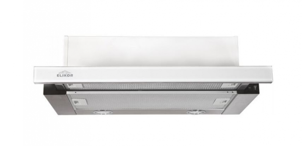 Кухонная вытяжка ELIKOR Интегра GLASS 45Н-400-В2Д нержавейка/стекло белое