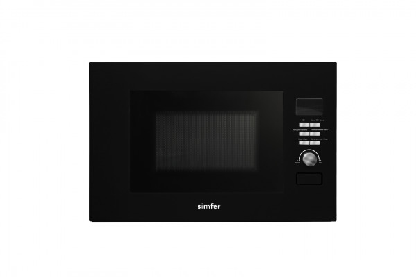 Встраиваемая микроволновая печь SIMFER MD2012, 22 л, 700 Вт, черный, 8 режимов, механическое управление